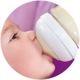 Includes our Natural bottle and nipple for natural latch on